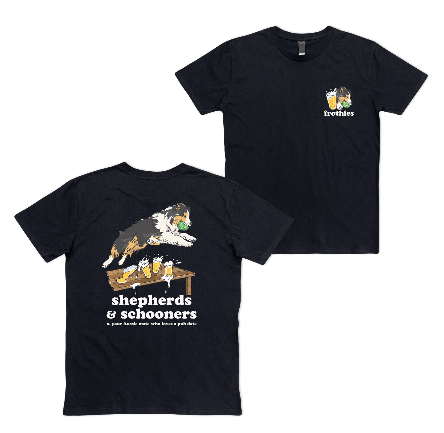 Shepherds & Schooners Tee Black