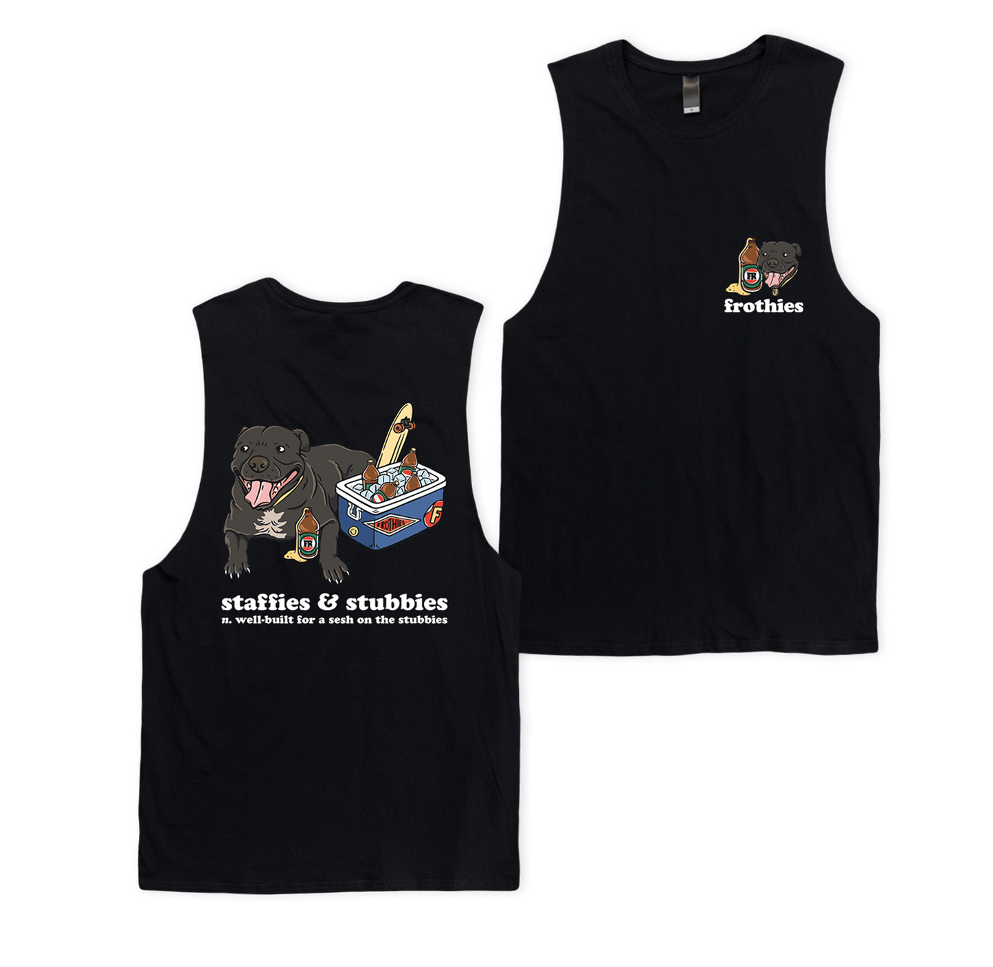 Staffies & Stubbies Muscle Tee