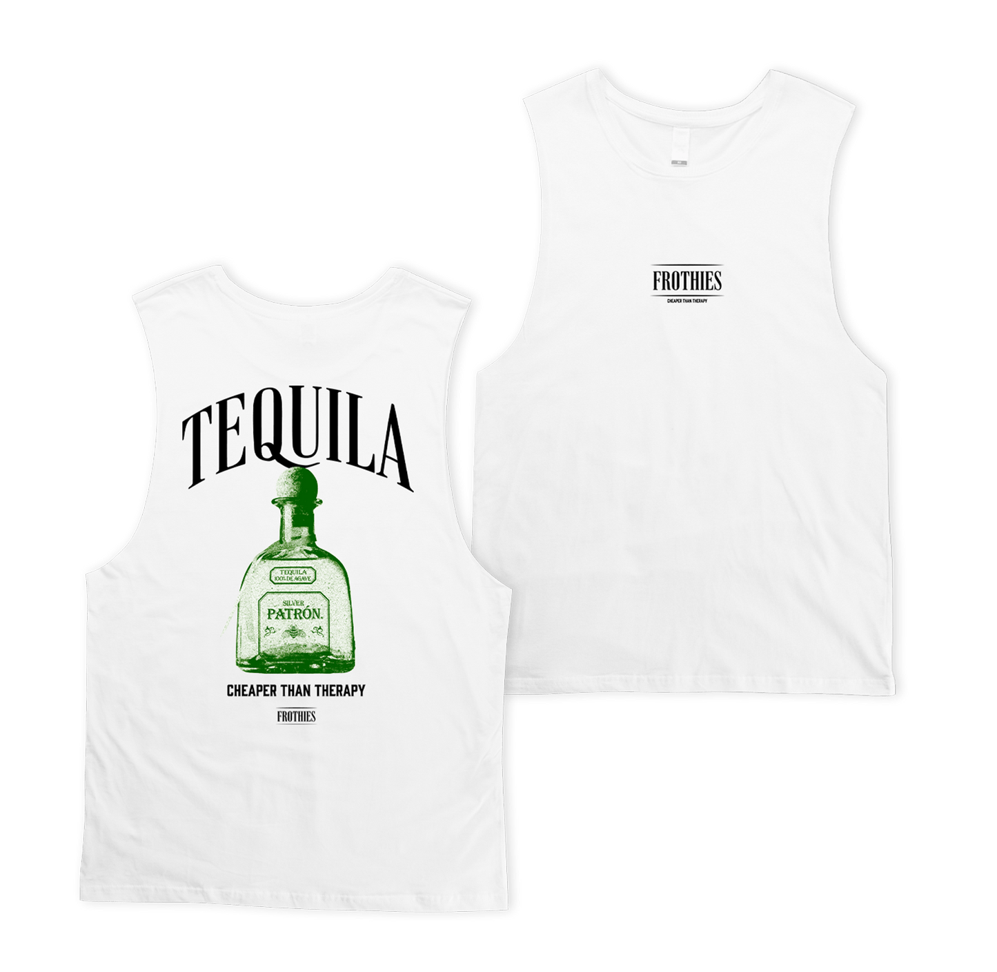 Tequila Muscle Tee White