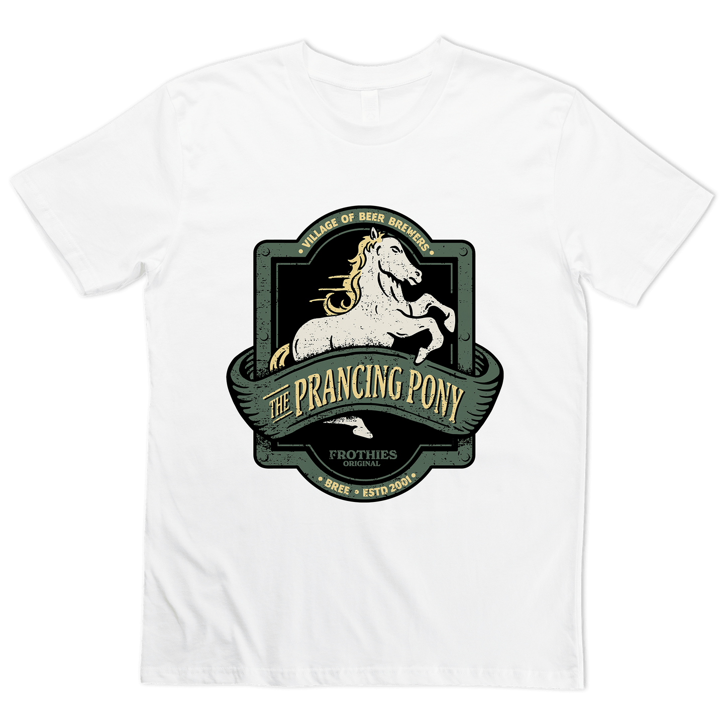 The Prancing Pony Tee White