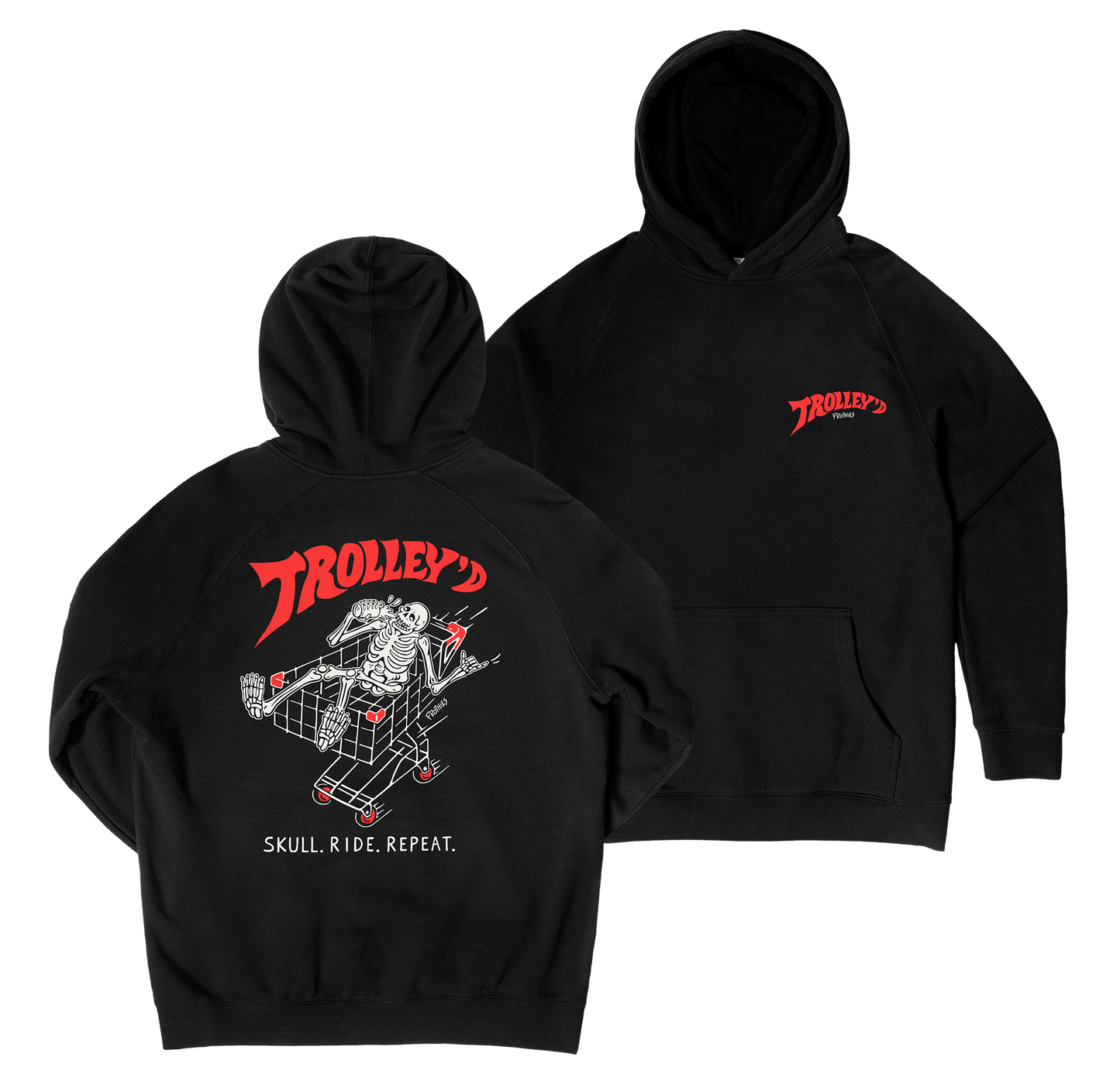 Trolley'd Hoodie Black