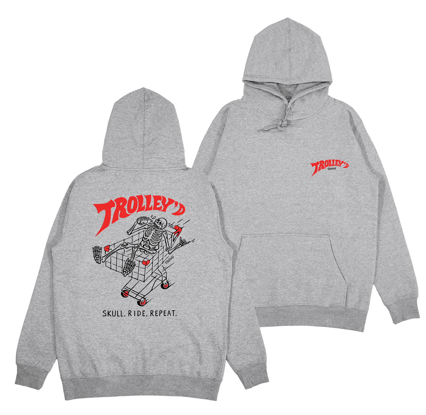 Trolley'd Hoodie Grey