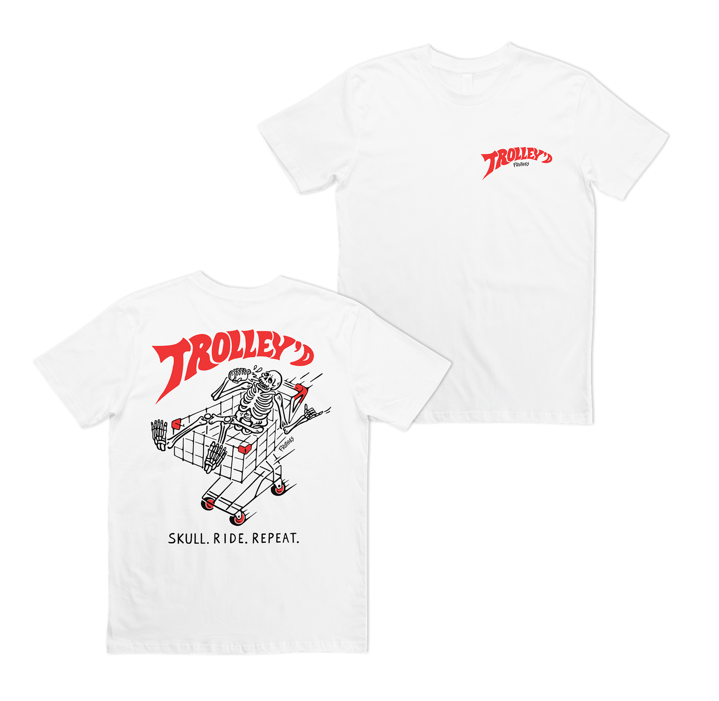 Trolley'd Tee White
