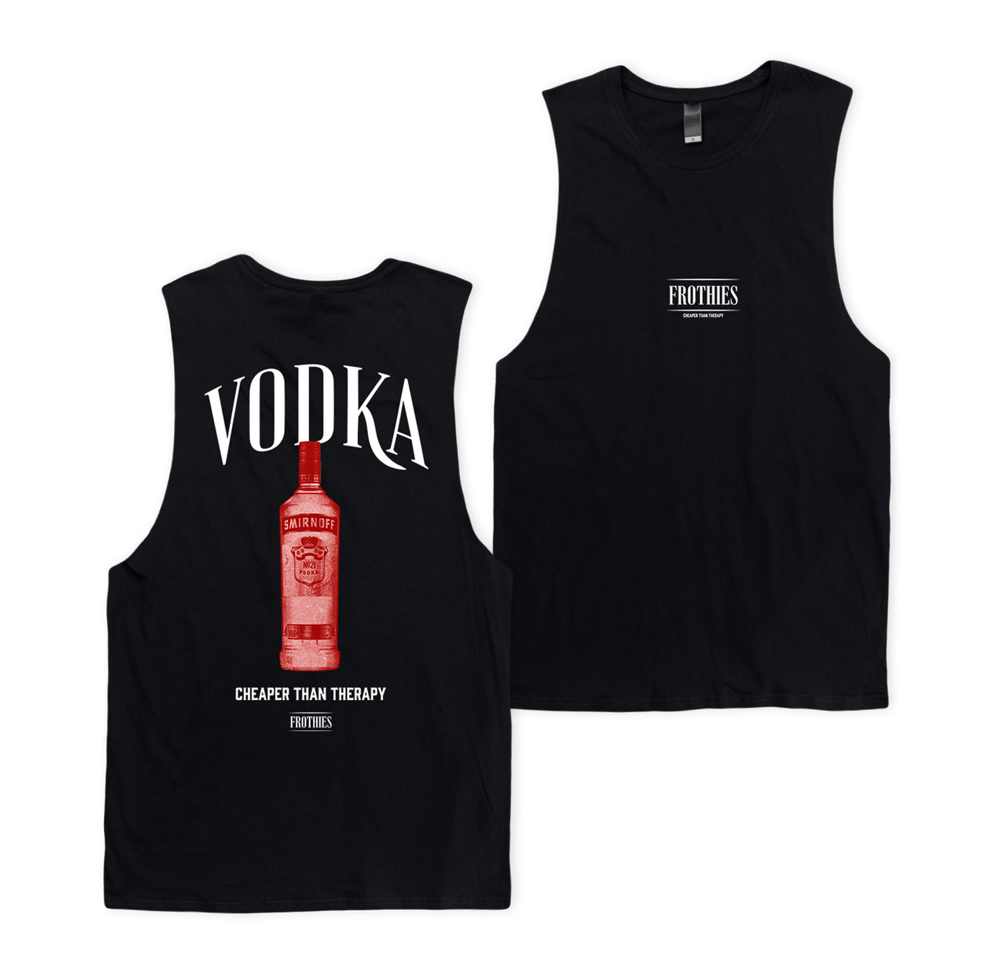 Vodka Muscle Tee Black