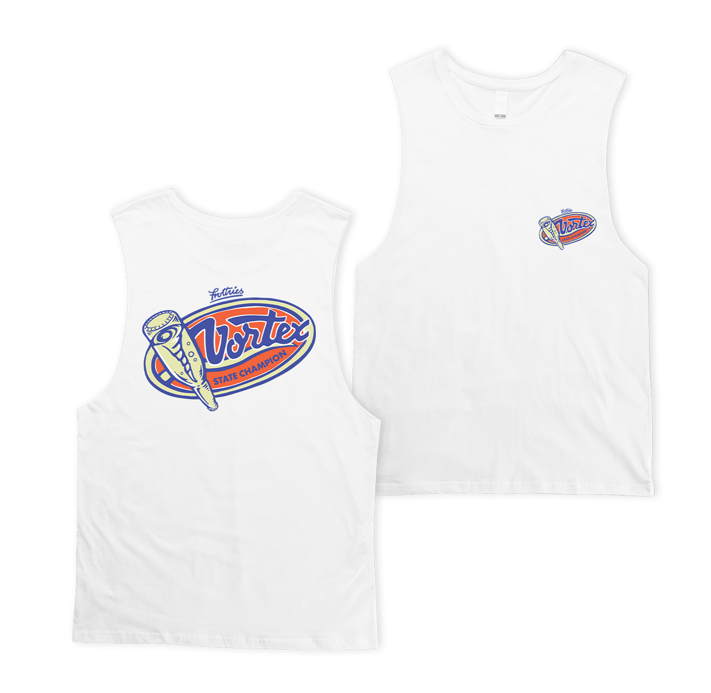 Vortex State Champion Muscle Tee White