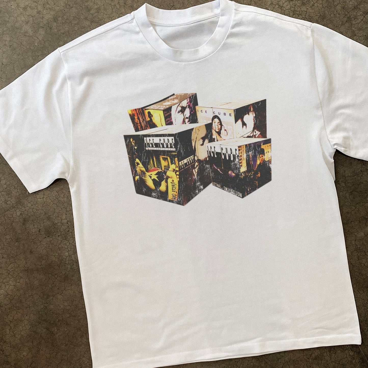 ICE CUBE HEAVYWEIGHT WHITE TSHIRT