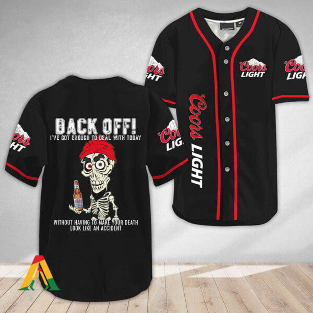 Get Noticed in Style: Achmed Back Off Coors Light Baseball Jersey - Aopprinter
