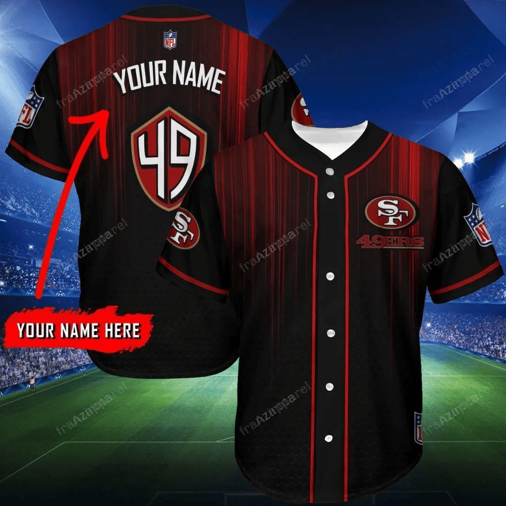 San Francisco 49Ers Personalized Baseball Jersey Shirt 147