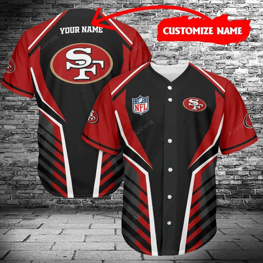 San Francisco 49Ers Personalized Baseball Jersey 466