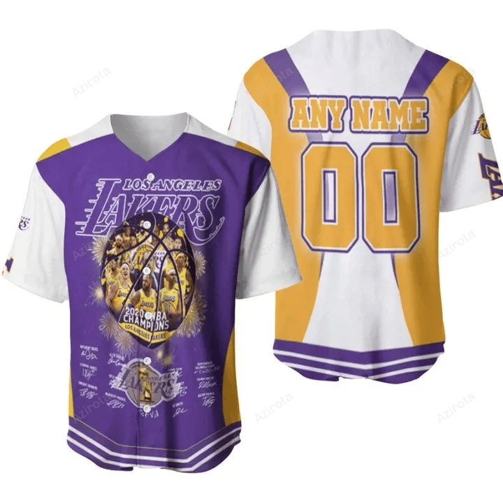 Los Angeles Lakers 60Th Anniversary 1960 2020 Lebron James Kobe Bryant Nba 3D Designed Personalized Baseball Jersey Nba Gift For Fans