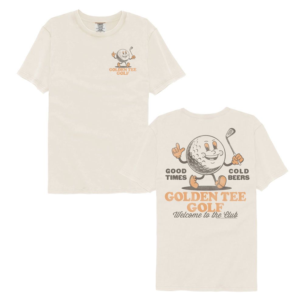 Golden Tee Golf Cartoon Man F B Comfort Colors T-Shirt