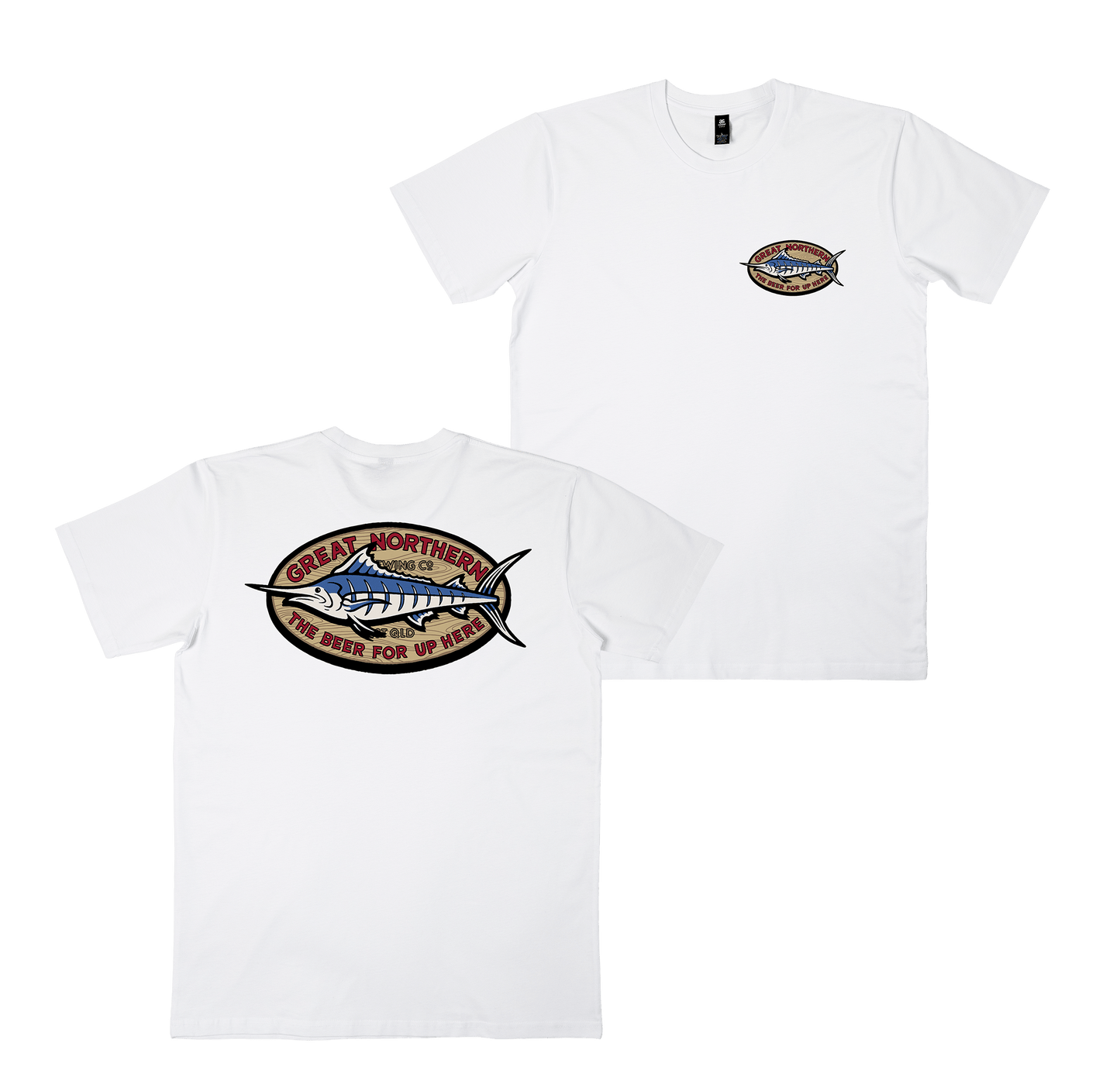 Angler Tee White