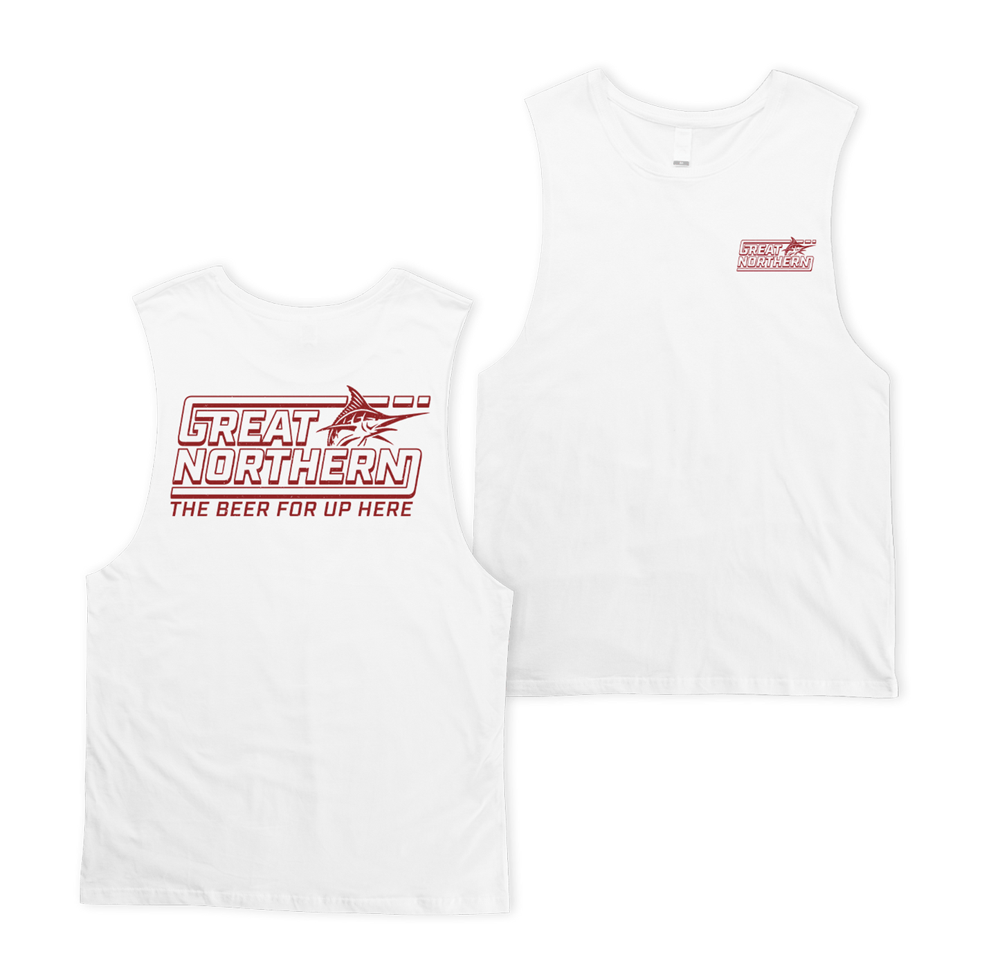 Northerner Muscle Tee White