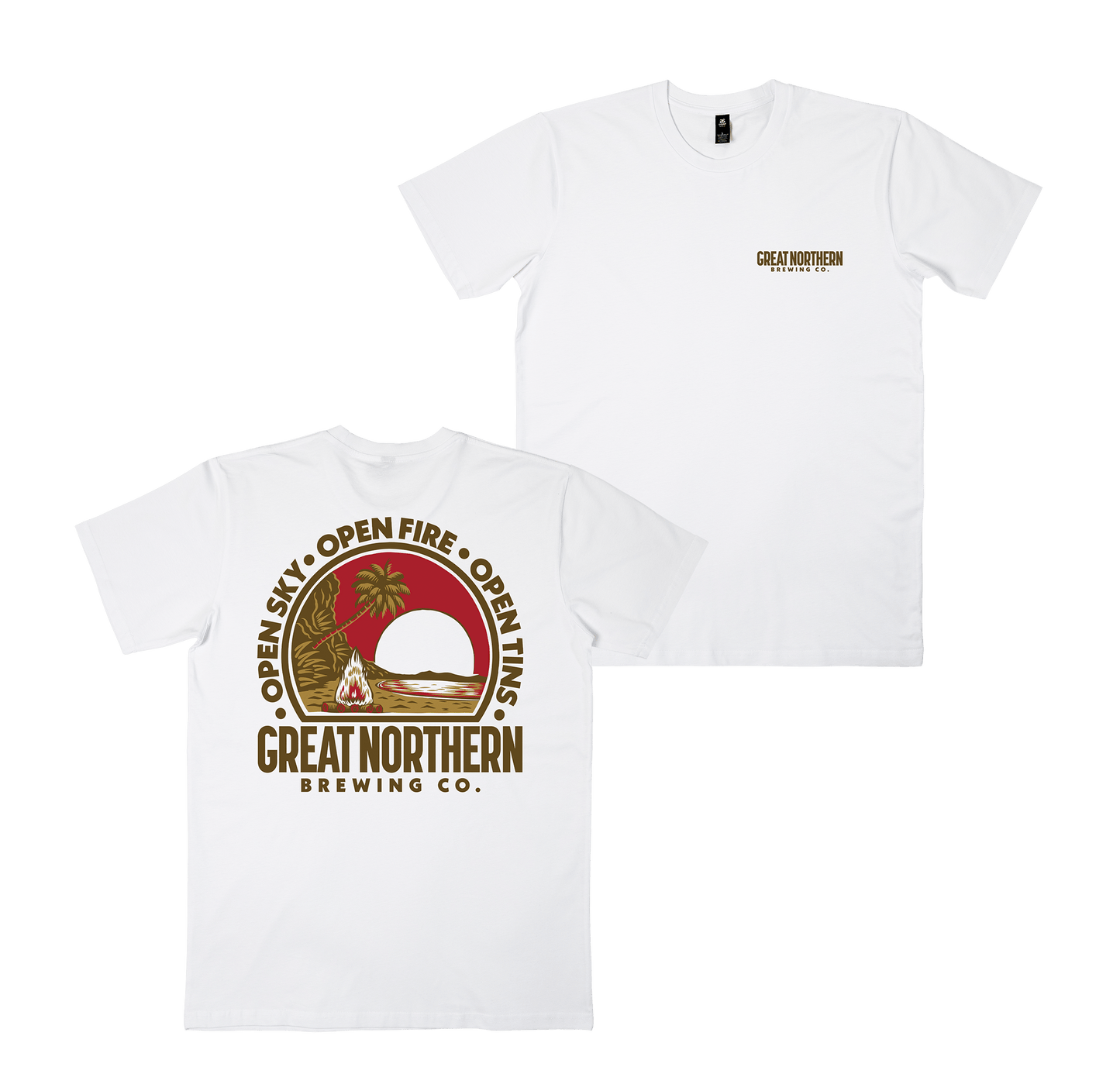 Open Sky Open Fire Tee White