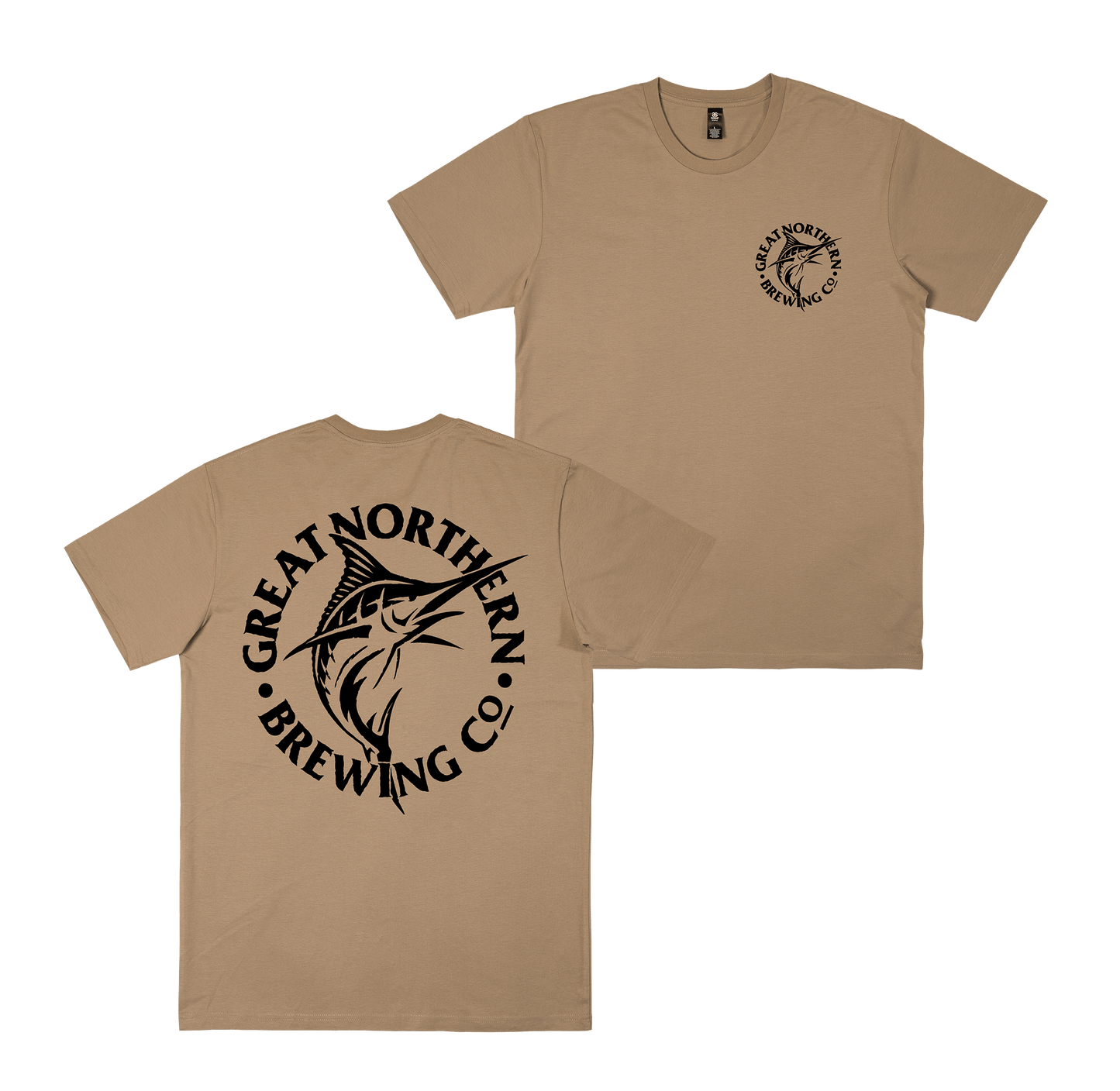 Rough Edges Tee Tan