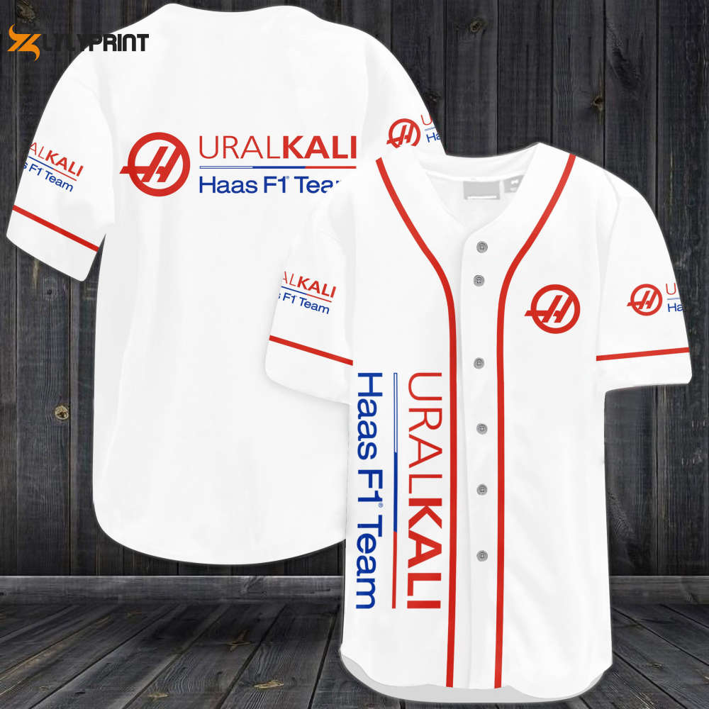Haas F1 Team Uralkali Baseball Jersey - lylyprint.com