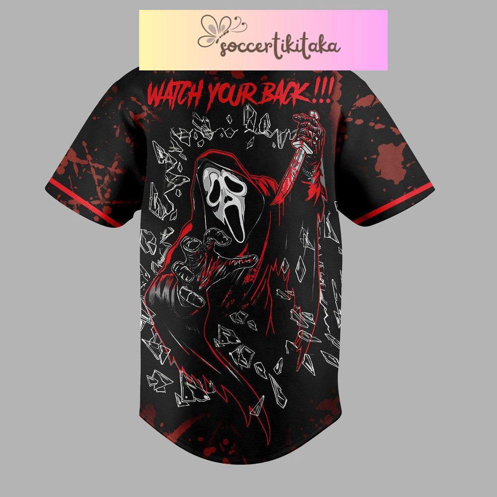 Halloween Ghostface Jersey Shirt, Trick Or Treat Shirt, Scream Movie Baseball Shirt, Halloween Jersey Shirt - lylyprint.com