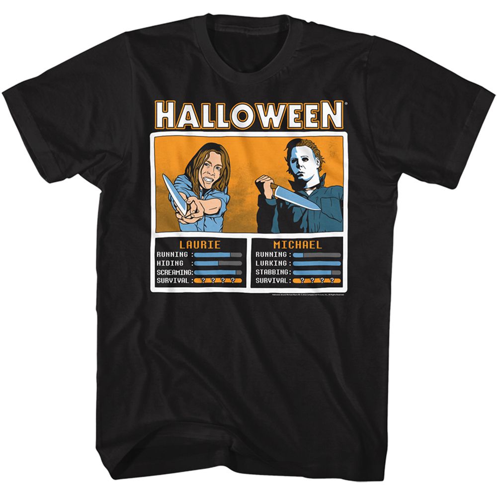 Halloween - Halloween Laurie Vs Michael Face Off Boyfriend Tee