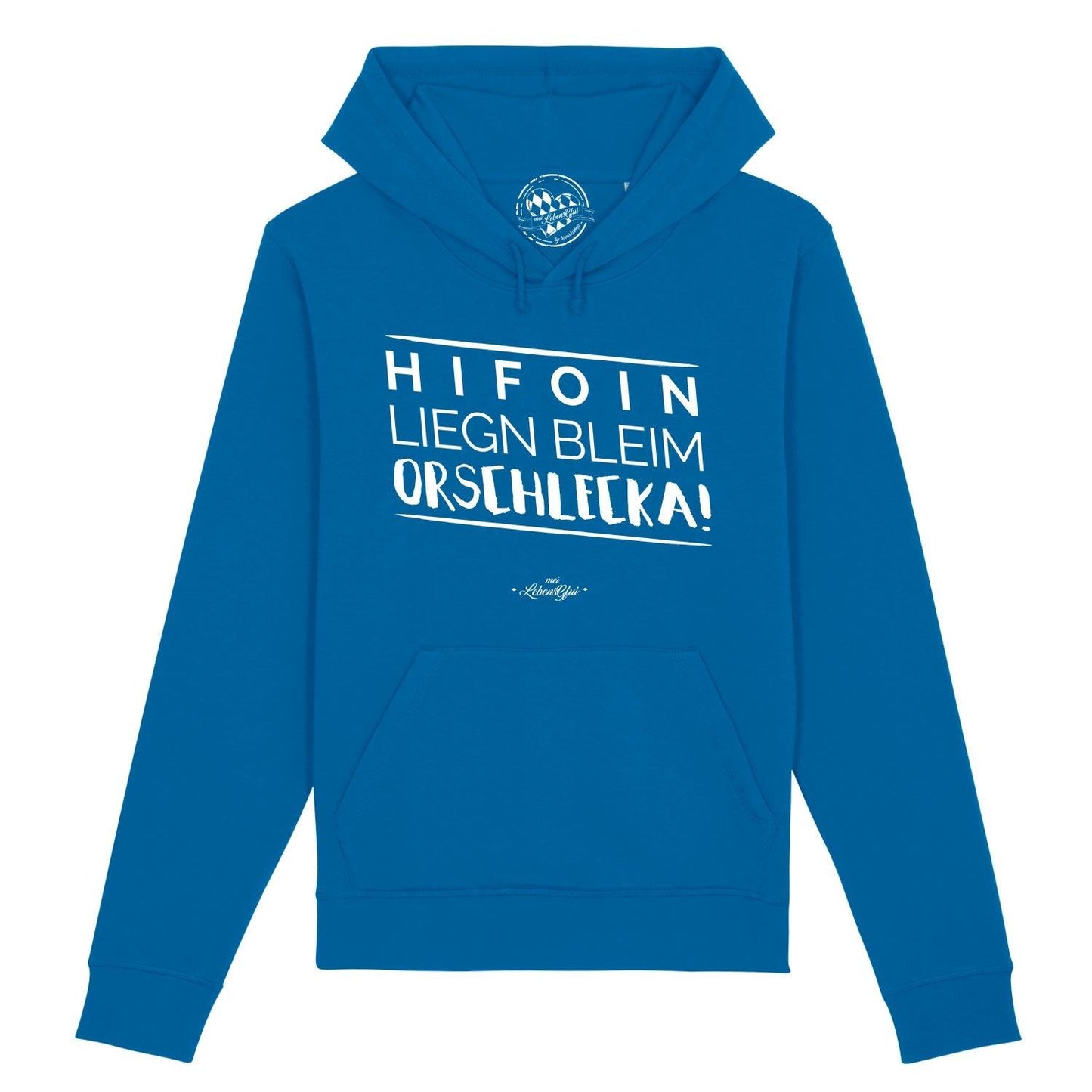 Herren Hoodie "Hifoin liegn bleim..."