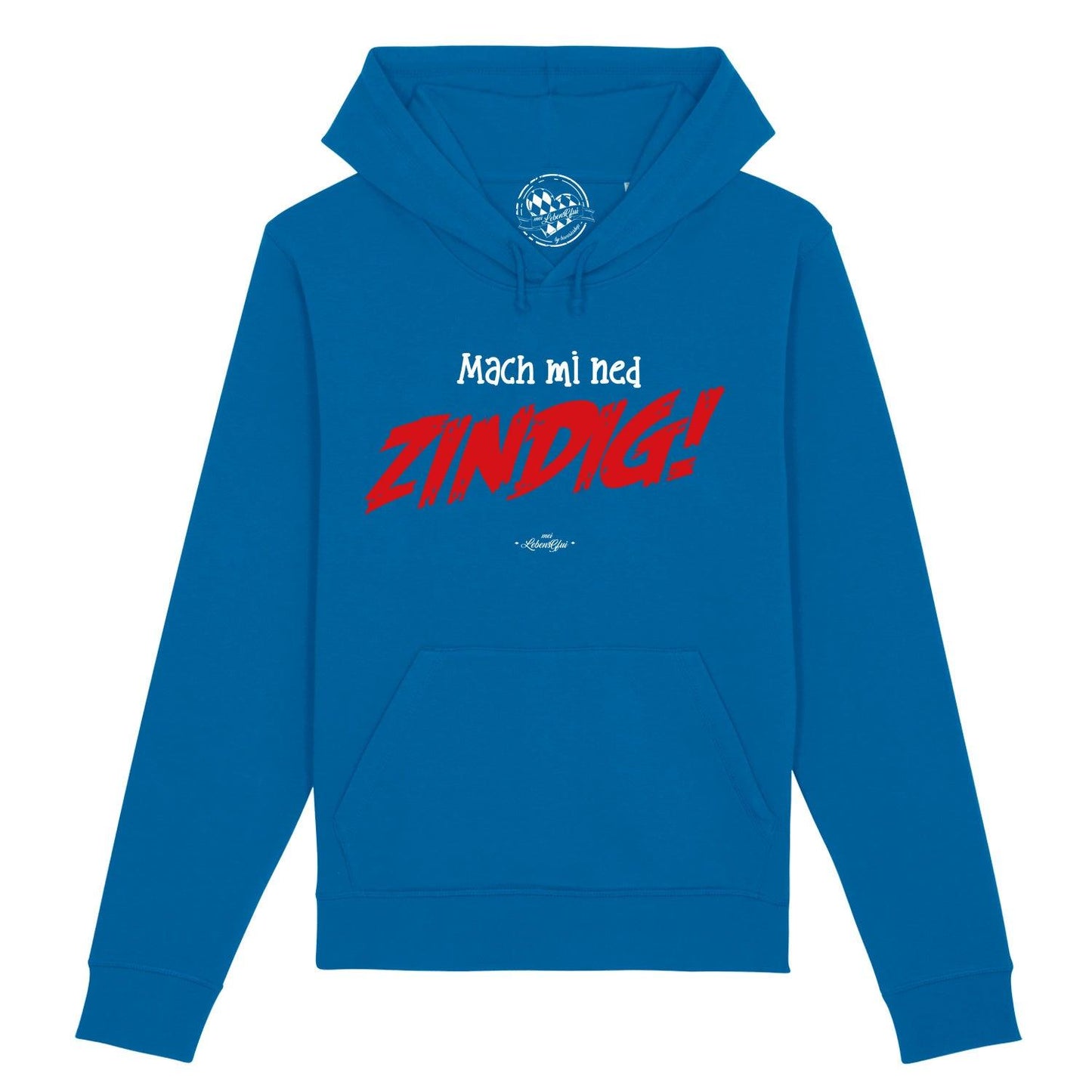 Herren Hoodie "Mach mi ned zindig!"