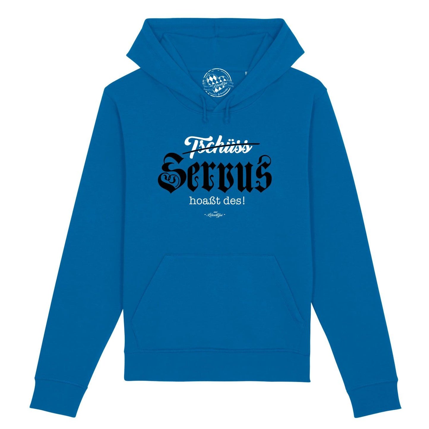 Herren Hoodie "Servus hoaßt des!"