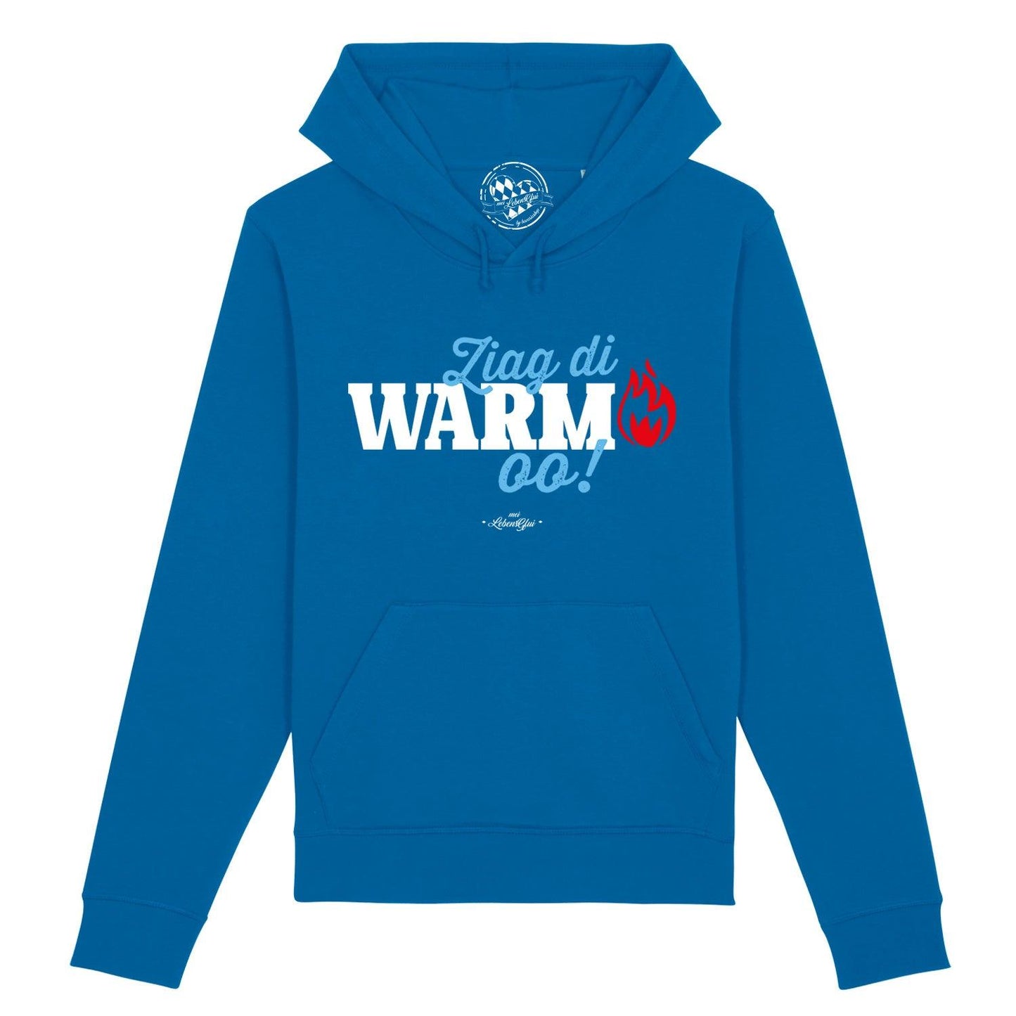 Herren Hoodie "Ziag di warm oo!"