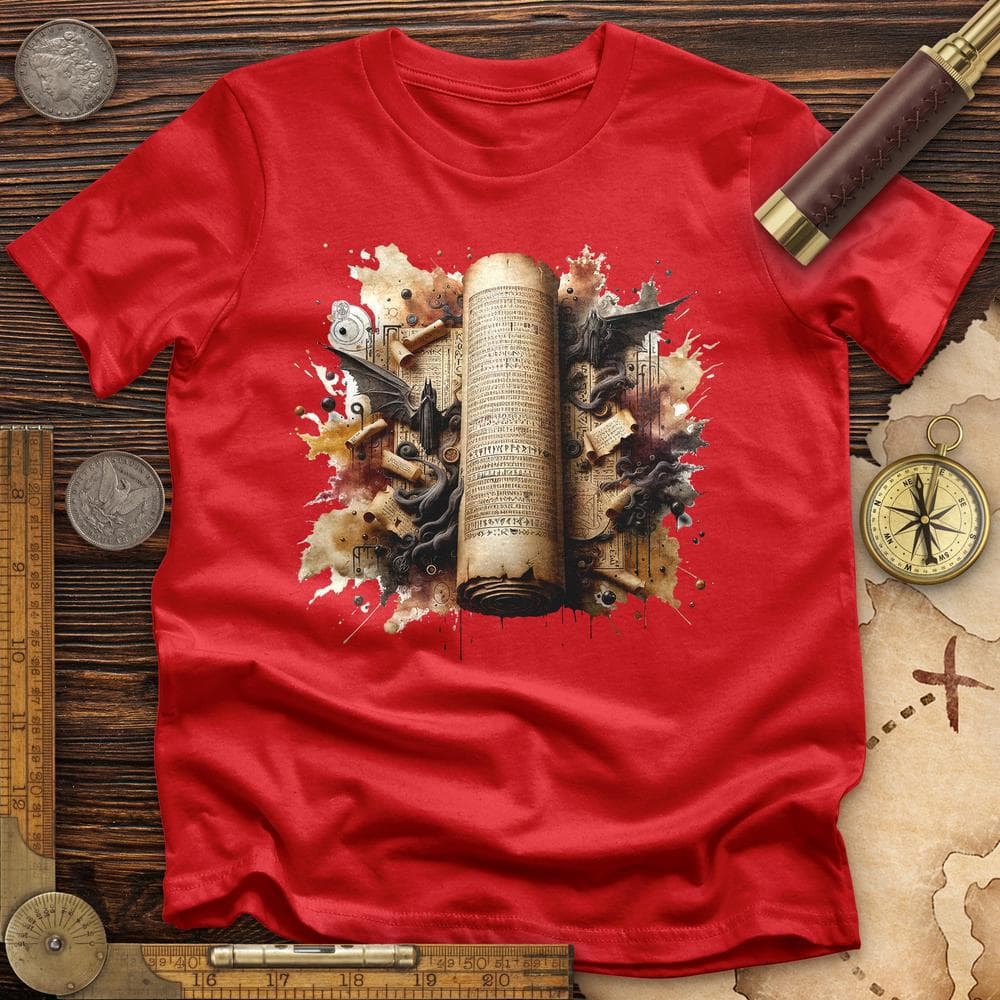Aged Parchment Scroll T-Shirt
