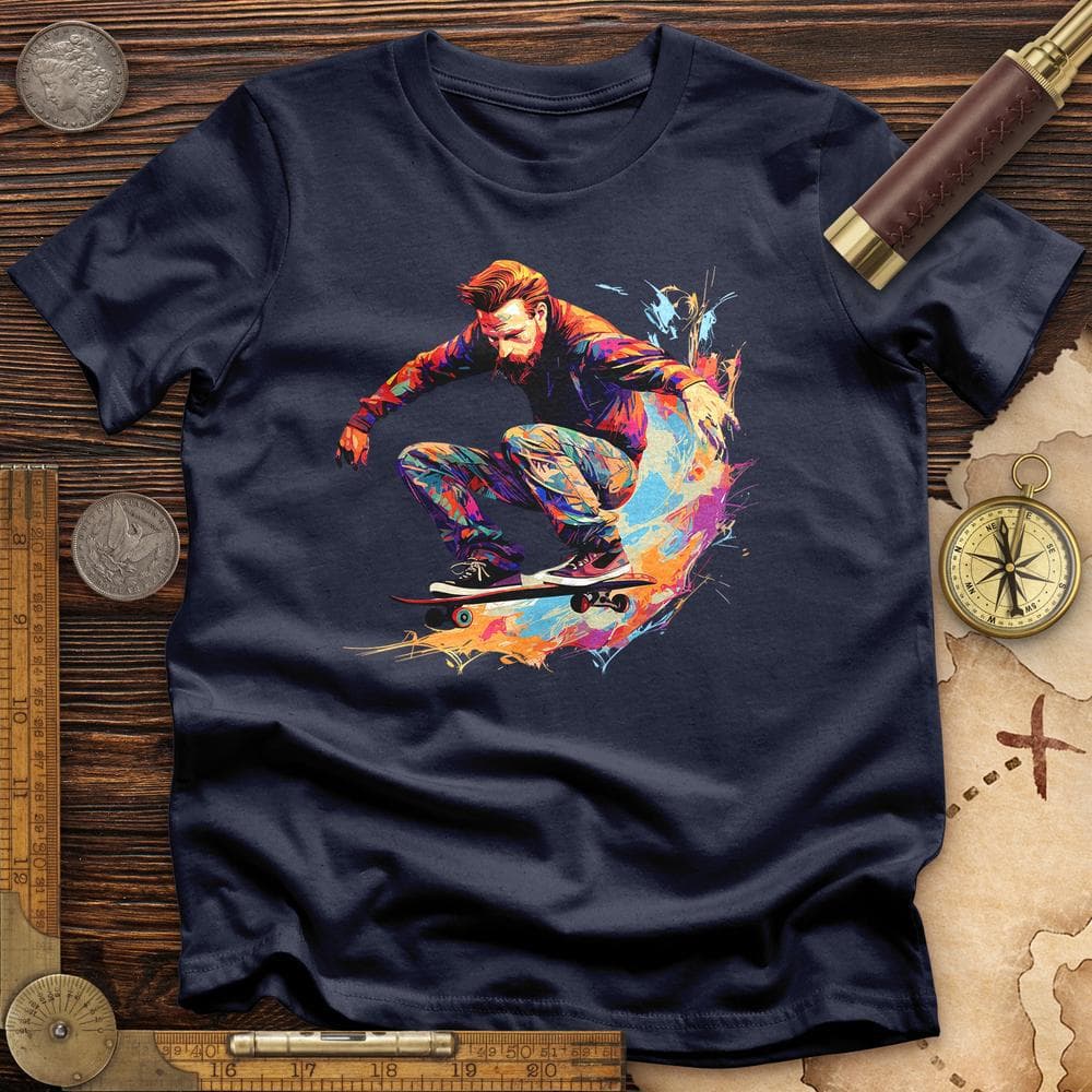 Van Gogh Skateboard T-Shirt