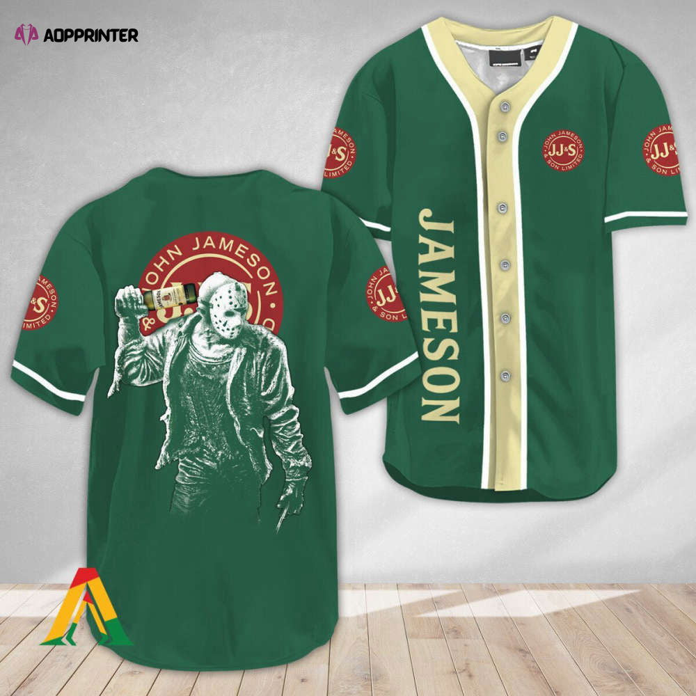 Spooky Style: Jason Voorhees Horror Whiskey Baseball Jersey - Aopprinter