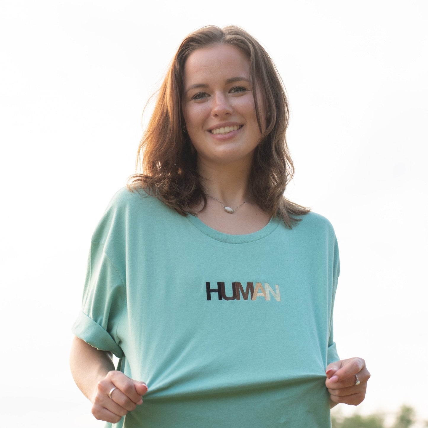 Human Embroidered Tee
