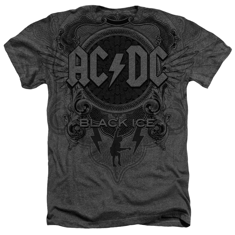ACDC Black Ice Motion Adult Regular Fit Heather T-Shirt