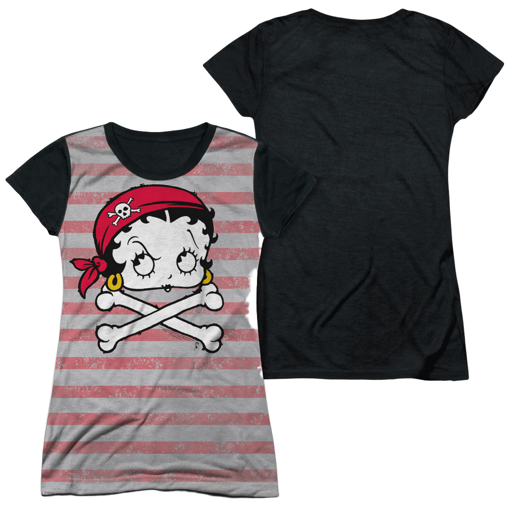 Betty Boop Rrrr Boop - Juniors Black Back T-Shirt