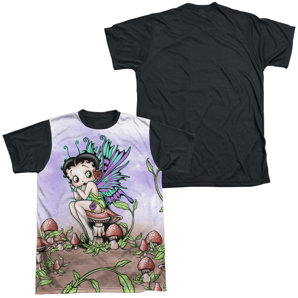 Betty Boop Fairy - Men's Black Back T-Shirt