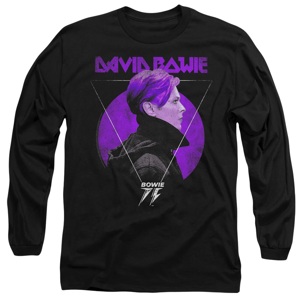 David Bowie Side Profile 75 Logo - Men's Long Sleeve T-Shirt