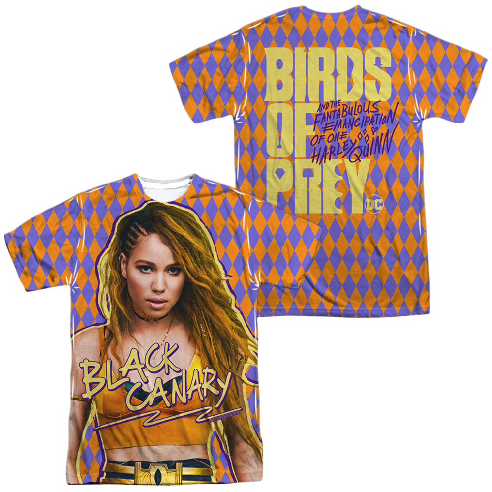 Birds of Prey Black Canary (Front/Back Print) - Men's All-Over Print T-Shirt