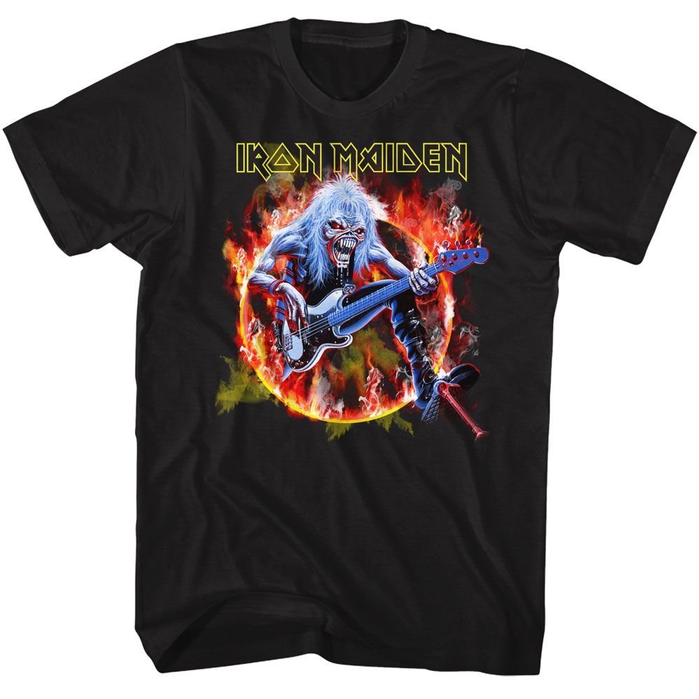 Iron Maiden - Flaming Circle T-Shirt