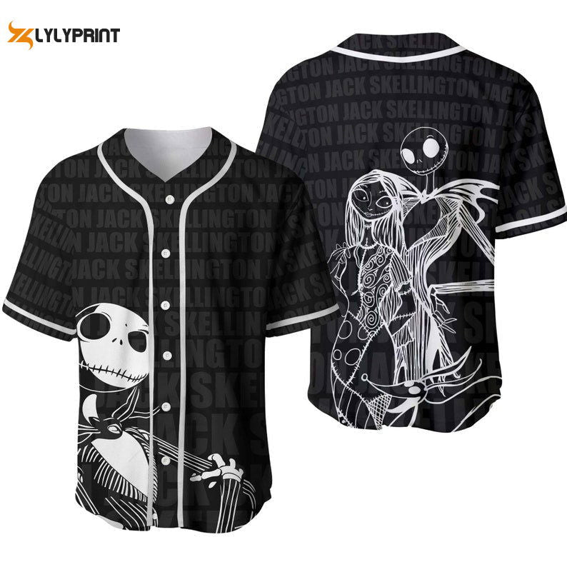 Jack Skellington All Over Print Baseball Jersey - lylyprint.com