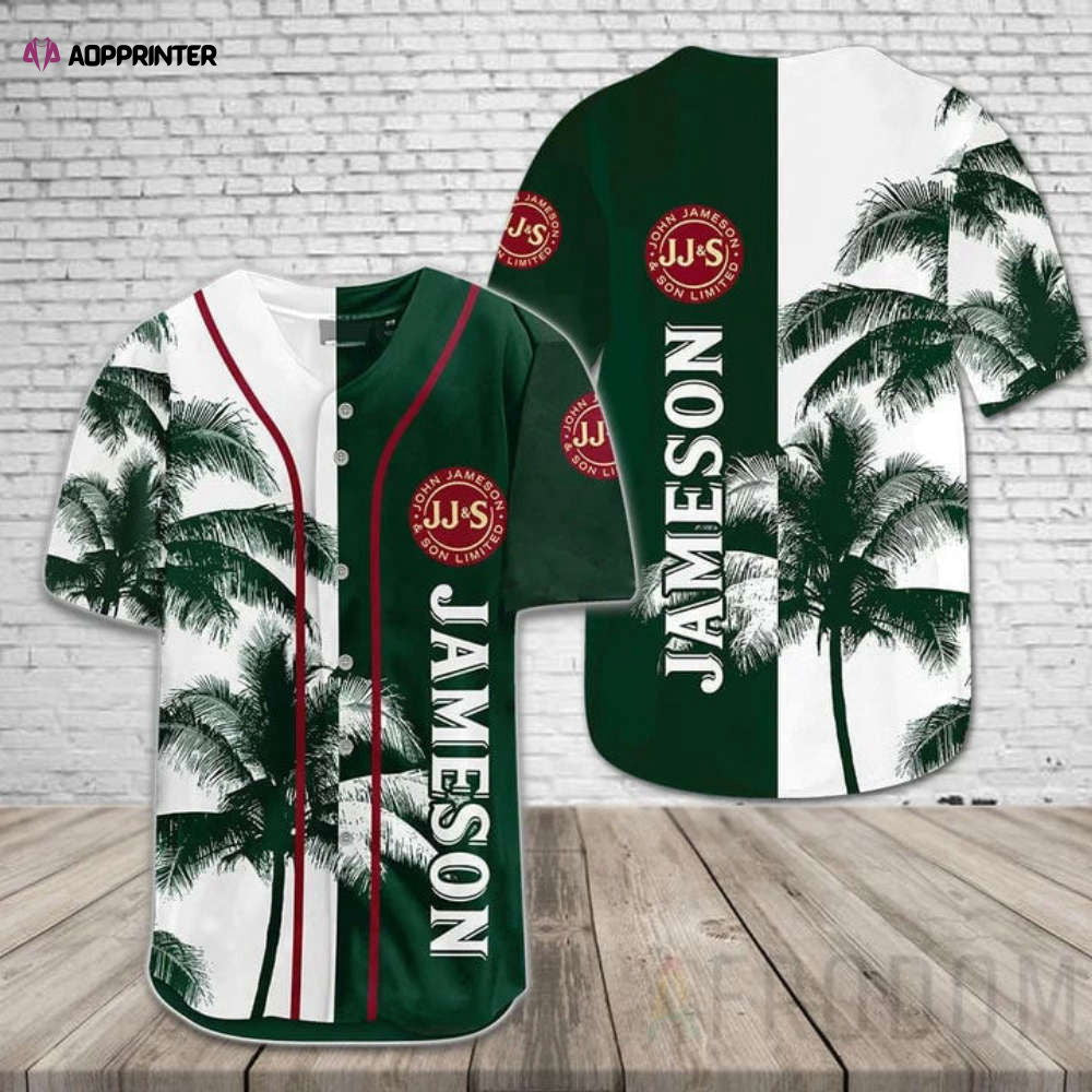 Jameson Tropical Coconut Trees Baseball Jersey: Exotic Style for Sports Enthusiasts - Aopprinter