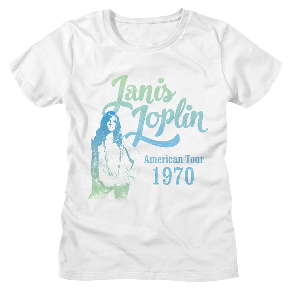 Janis Joplin - Gradient Womens T-shirt