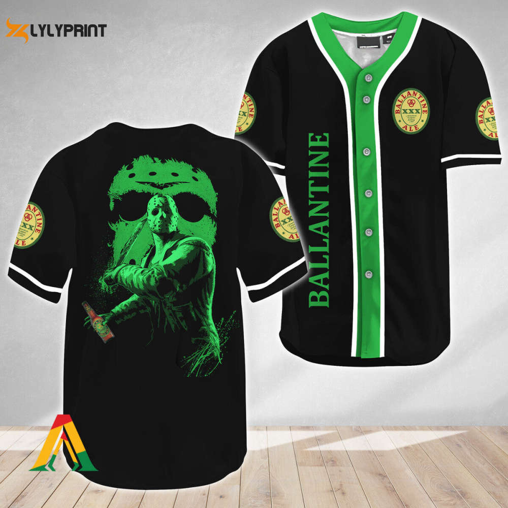 Jason Voorhees Friday The 13th Ballantines Baseball Jersey - Gift for Men Women - lylyprint.com