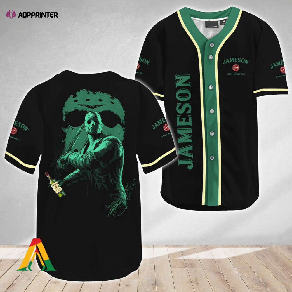 Jason Voorhees Friday The 13th Jameson Whiskey Baseball Jersey - Aopprinter