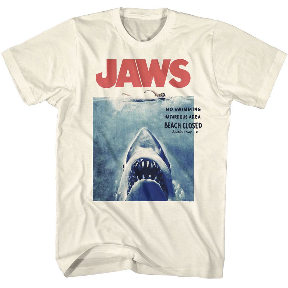 Jaws - No Swimming Boyfriend Tee
