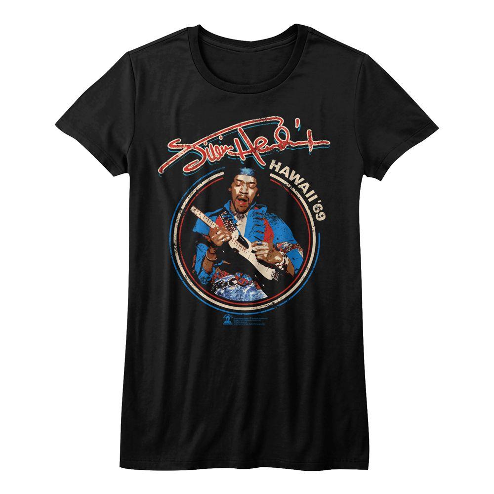 Jimi Hendrix Hawaii 69 Womens T-Shirt