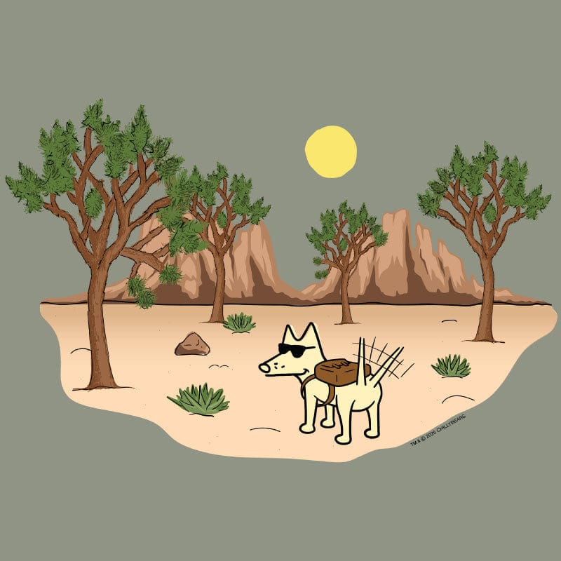 Joshua Tree - Ladies Curvy V-Neck Tee