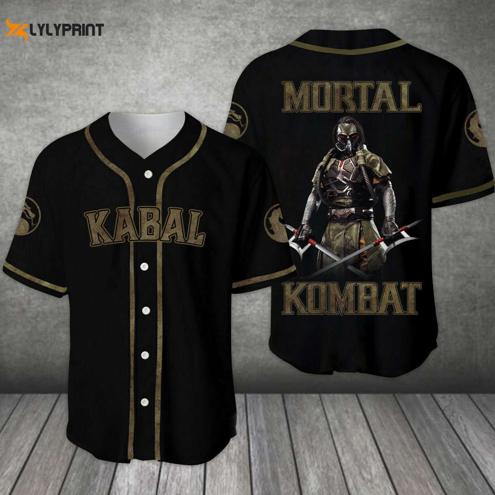 Kabal Mortal Kombat All Over Print Unisex Baseball Jersey - lylyprint.com