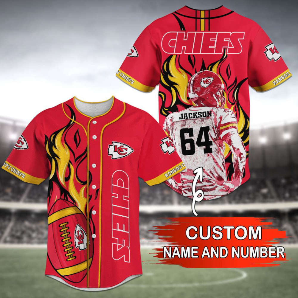 Kansas City Chiefs Baseball Jersey Personalized 2023 BJ0217 - lylyprint.com