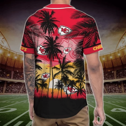 Kansas City Chiefs Tropical Baseball Jersey Gifts for Fans - lylyprint.com