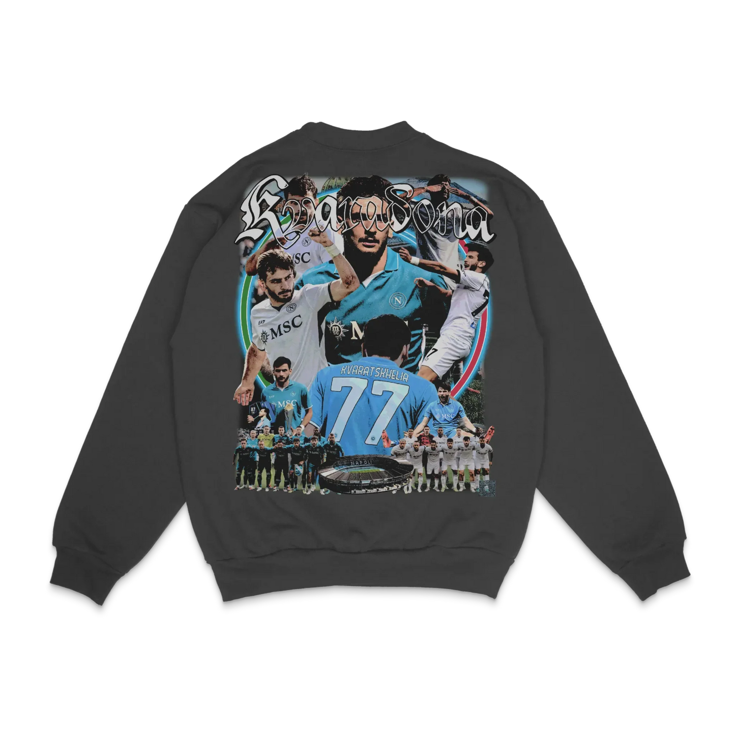 Khvicha Kvaratskhelia Napoli Crewneck Sweatshirt Style001