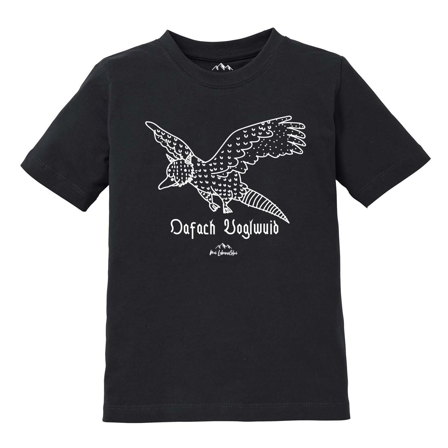 Kinder T-Shirt Wolpertinger "Oafach Voglwuid"
