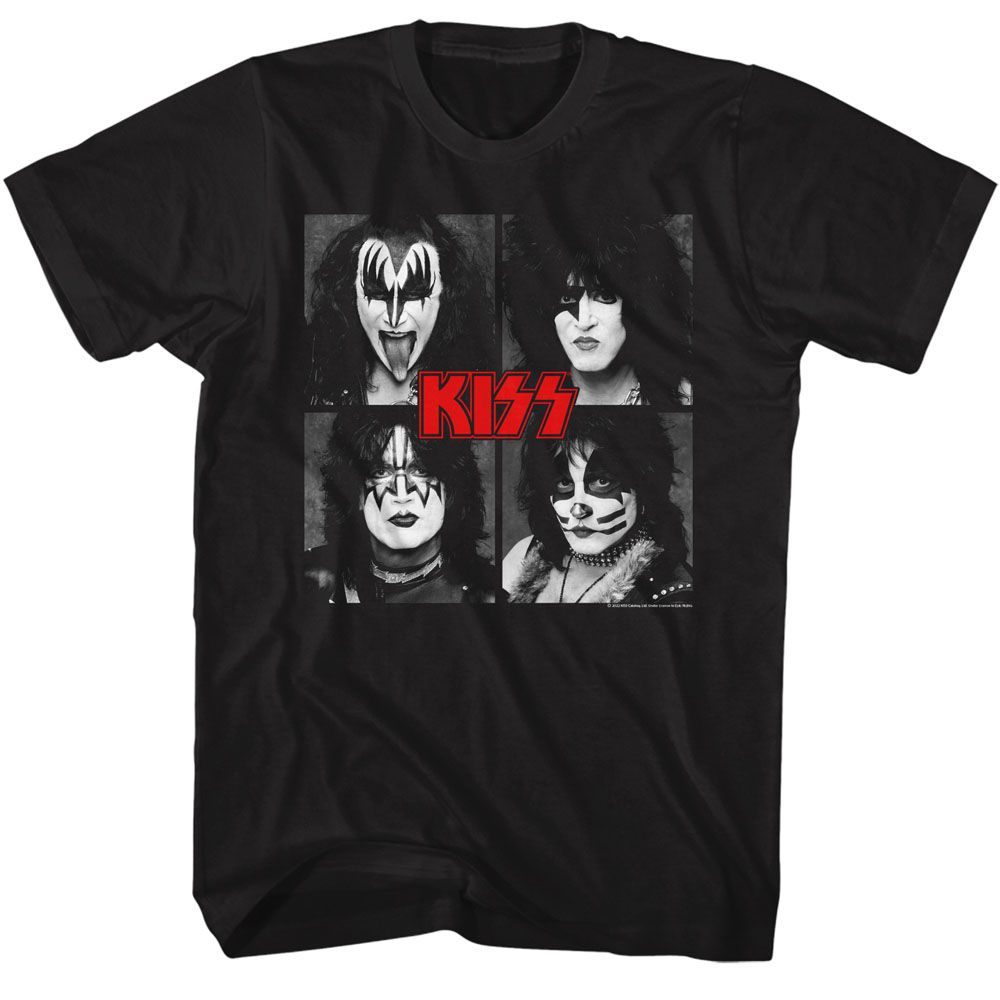 KISS - Four Squares Boyfriend Tee